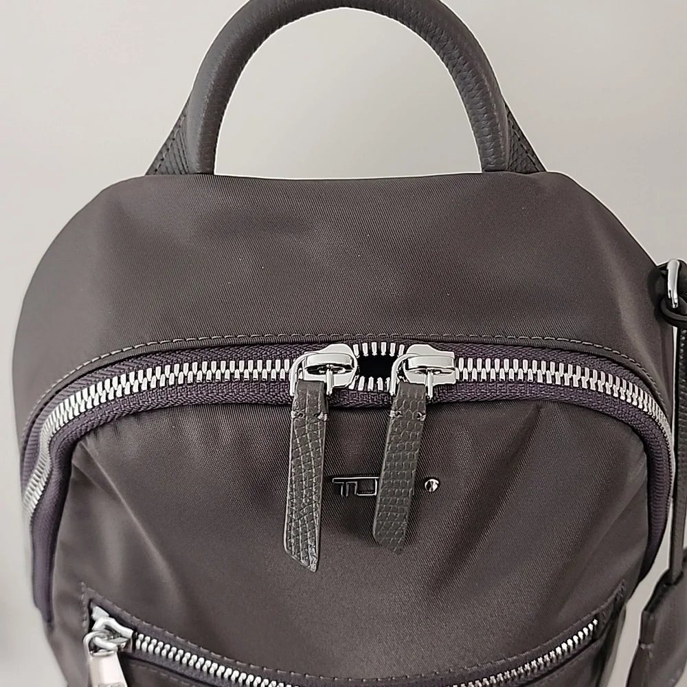 NWOT TUMI Nancy Convertible Backpack In Zinc